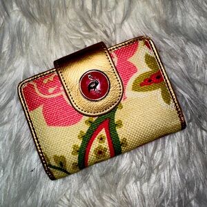 Spartina wallet with flamingo magnet